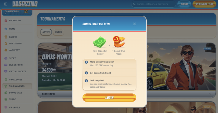 vegasino Gameplay